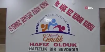 3 çocuk annesi kadın 3 yılda hafız oldu