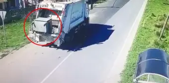 Çöp aracına yüklenerek götürülen konteyner, 2 belediye arasında krize yol açtı