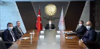 Son dakika: Siirt Valisi Hacıbektaşoğlu başkanlığındaki heyet Sanayi ve Teknoloji Bakanı Mustafa Varank'ı ziyaret etti