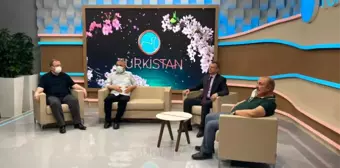 Rektör Vekili Tomar, Misafir Öğretim Üyeleri ile Birlikte Türkistan Tv'de Yayınlanan 'Türkistan'ın Kalbi' Programına Katıldı