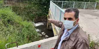 KOCAELİ'DE ATIK SU DÖKÜLEN DERE KÖPÜRDÜ