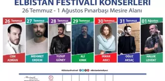 Elbistan Müzik Festivali'ne yıldız yağmuru