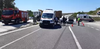 Hafriyat kamyonuna çarpan otomobilde 1 kişi öldü, 6 kişi yaralandı