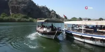 Dalyan'da bayram yoğunluğu başladı