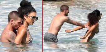 Model Jessica Aidi ve kocası Marco Verratti'nin bitmeyen balayı