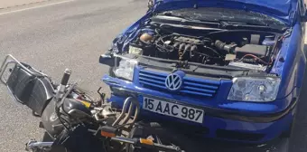 Afyonkarahisar'da otomobil ile motosiklet çarpıştı: 1 ölü, 1 yaralı