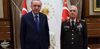 Cumhurbaşkanı Erdoğan, emekliye ayrılan Orgeneral Dündar'ı kabul etti