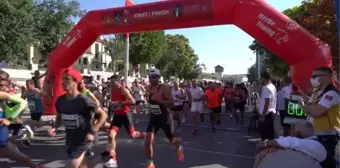 Polatlı'da Duatepe Yarı Maratonu koşuldu