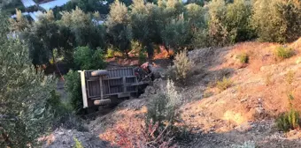 Alanya'da uçuruma yuvarlanan traktörün sürücüsü öldü