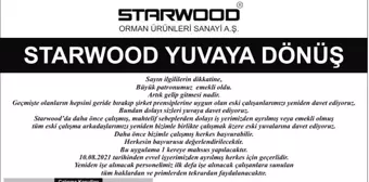 Starwood'dan 'Büyük patron emekli oldu, yuvaya dönebilirsiniz' ilanı