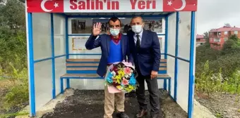 Ordu Valisi Sonel, Gürgentepeli Salih'i kendisi için konulan durakta ziyaret etti