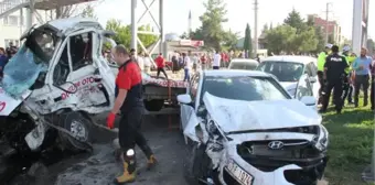 FRENİ BOŞALAN TIR 6 ARACI BİÇTİ, ORTALIK SAVAŞ ALANINA DÖNDÜ; KAZA KAMERADA - RÖP EKİYLE