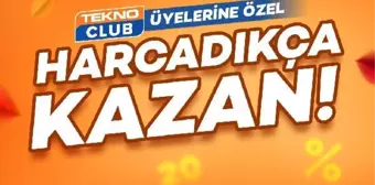 TeknoClub üyelerine 'harcadıkça kazan' kampanyası