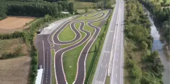 (DRONE) Milli takıma motosikletçi yetiştiren Sofuoğlu, hız tutkunlarını yeni pistte buluşturacak (1)