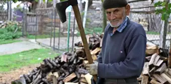 96'lık delikanlı kışa hazırlanıyor