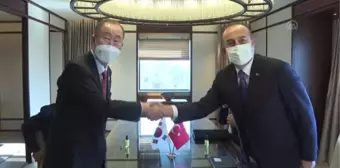 Dışişleri Bakanı Çavuşoğlu, BM Eski Genel Sekreteri Ban Ki-Moon ile görüştü