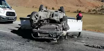 Bitlis'te takla atan otomobildeki 1 kişi hayatını kaybetti, 4 kişi yaralandı