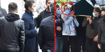 Tuba Büyüküstün, 19 yaşındaki oğlunu toprağa veren eski sevgilisi Sami Saydan'ı cenazede yalnız bırakmadı