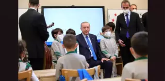 Cumhurbaşkanı Erdoğan, Türkiye'nin ilk Türk müziği ilkokulunun açılışını gerçekleştirdi