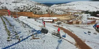 Çambaşı Kayak Merkezinde kurtarma tatbikatı yapıldı