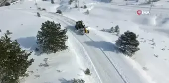 Erzincan'ın yüksek kesimleri beyaza büründü