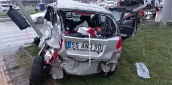 Son Dakika | Samsun'da tır otomobile çarptı: 1 ölü, 4 yaralı