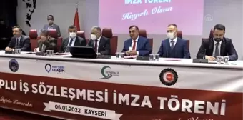 Kayseri Ulaşım AŞ ile Öz Taşıma İş arasında toplu sözleşme imzalandı