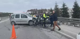 KÜTAHYA'DA ZİNCİRLEME KAZA 5 YARALI