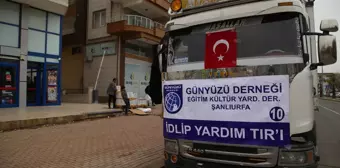 ŞANLIURFA - İdlib'e insani yardım tırı gönderildi