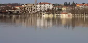 Ergene Nehri'nin debisi Kırklareli'nde düşerken, Edirne'de artışını sürdürüyor