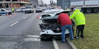 Samsun'da trafik kazası: 1'i polis 2 kişi yaralı