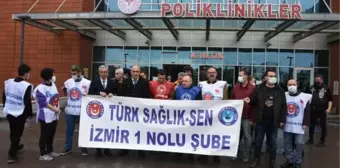 HASTA YAKINLARININ DARBETTİĞİ GÜVENLİK GÖREVLİLERİNE SAĞLIKÇILARDAN DESTEK