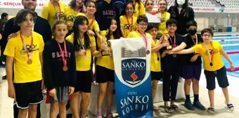 Son dakika spor: SANKO Okulları yüzmede 39 madalya ve 2 kupa kazandı