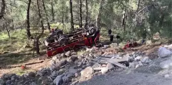 Son dakika haber... Şarampole yuvarlanan kamyonetteki 1 kişi öldü