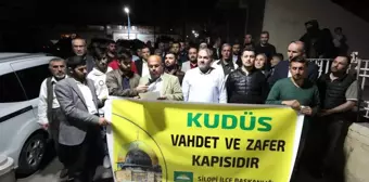 Silopi'den İsrail'in Mescid-i Aksa saldırısına protesto