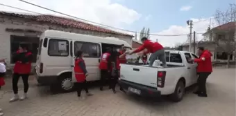 Türk Kızılay Menteşe Şubesi ihtiyaç sahibi 200 aileye gıda kolisi ulaştırdı