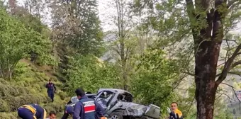 Artvin'de trafik kazası: 1 ölü, 3 yaralı