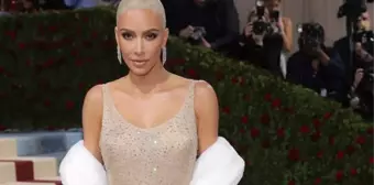 Dünyaca ünlü yıldız Kim Kardashian, Met Gala'ya Marilyn Monroe'nun ikonik elbisesiyle katıldı