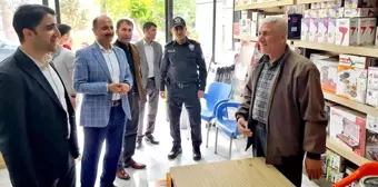 Kaymakam Sevgili ile Başkan Doğru esnafla bayramlaştı