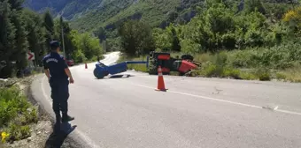 Son dakika haberi: Antalya'da devrilen traktörünün altında kalan çiftçi öldü