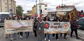 Tomarza'da Çölyak için farkındalık yürüyüşü düzenlendi