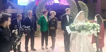 Siyasileri buluşturan düğün! Nikah şahidi olan Akşener, konuşma yaparken gözyaşlarını tutamadı