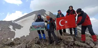 İnegöl Belediyesporlu dağcılar Hasan Dağına tırmandı