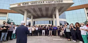 Hayatını kaybeden doktoru meslektaşları gözyaşlarıyla uğurladı