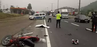 Düzce'de tırın çarptığı motosikletin sürücüsü öldü