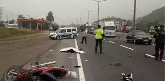 TIR'a çarpan motosikletin sürücüsü öldü