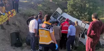 Siirt'te şarampole devrilen minibüsteki 4 kişi öldü, 6 kişi yaralandı