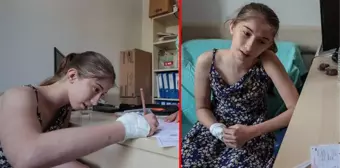 Doktor odası, sınav salonu oldu! Vücudunda yanıklar bulunan 14 yaşındaki Elif LGS'ye girdi