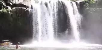 Yeşilin tonları arasındaki Çiseli Şelalesi misafirlerini ağırlıyor