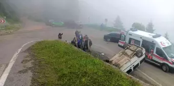 Trabzon'da yayla yolunda trafik kazası: 3 yaralı